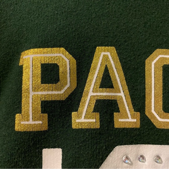 Vs. Pink y2k Green Bay Packers bling hoodie-small - Picture 3 of 9